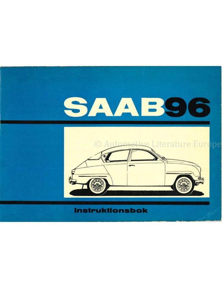 1963 SAAB 96 INSTRUCTIEBOEKJE ZWEEDS, Autos : Divers, Modes d'emploi & Notices d'utilisation