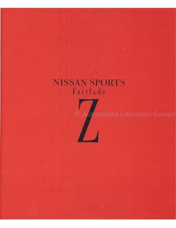 1990 NISSAN FAIRLADY Z BROCHURE JAPANS, Nieuw
