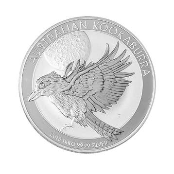 1 kilo zilveren Kookaburra munt 2018