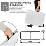 MaxxGarden Vouwtafel - Tuintafel - 244x74x74 cm - Wit, Ophalen of Verzenden