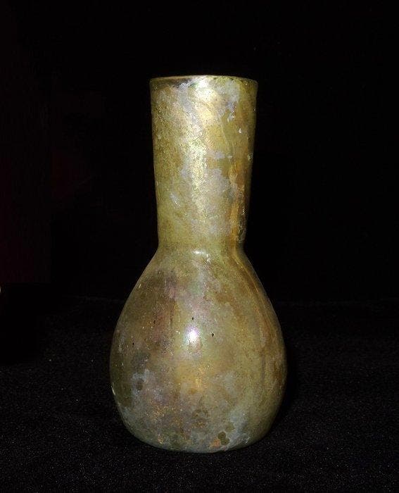 Galloromaans - Fles van iriserend glas - 1e eeuw na Chr., Antiquités & Art, Antiquités | Autres Antiquités