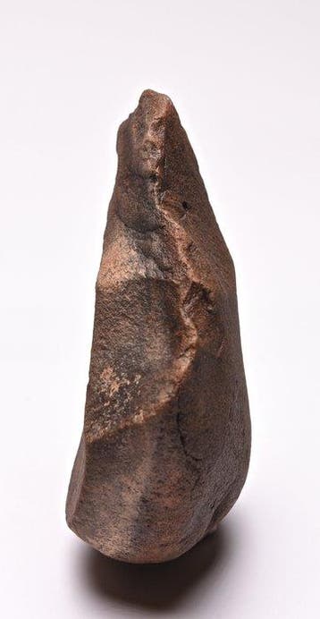 Paleolithisch Kwartsiet Large paleolithic handaxe, Antiquités & Art