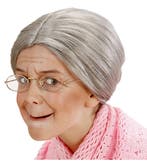 Grijze Pruik Oma Kind, Verzenden, Nieuw