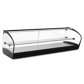 Neutrale Vitrine | SHARK | Zwart | 2 Niveaus |, Verzenden