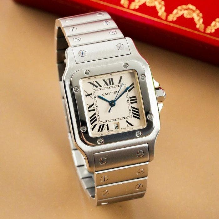 Cartier - Santos de Cartier Galbée - W20060D6 - Homme -, Bijoux, Sacs & Beauté, Montres | Hommes