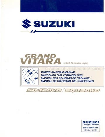 2003 SUZUKI GRAND VITARA (RHW 16V MOTOR) ELECTRISCHE SCHEMA