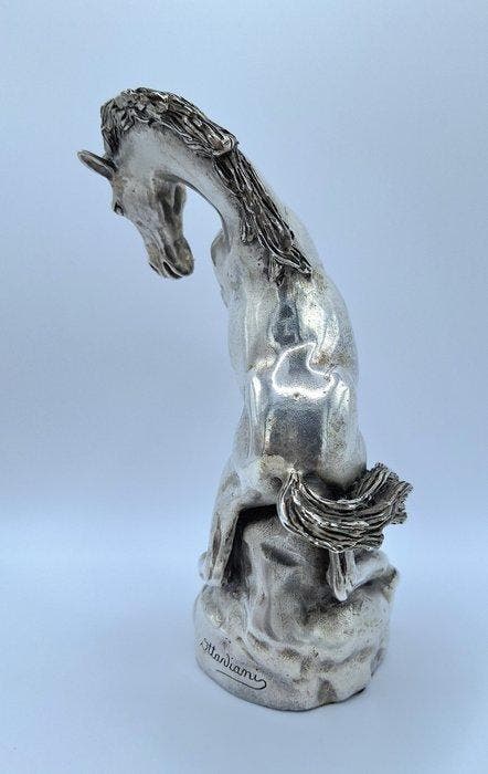 Ottaviani - Briquet de table - Argent 800, Antiquités & Art, Antiquités | Argent & Or