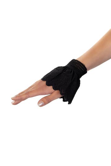 Manchetten Zwart Katoen Broderie Piet Pietenpak Zwarte Manch, Ophalen of Verzenden, Nieuw