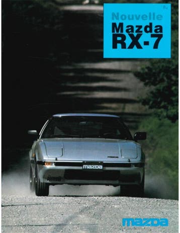 1984 MAZDA RX-7 BROCHURE FRANS