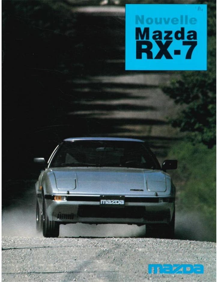 1984 MAZDA RX-7 BROCHURE FRANS, Livres, Autos | Brochures & Magazines