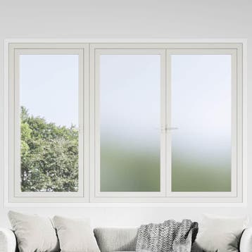 vidaXL Raamfolies mat PVC grijs, Verzenden