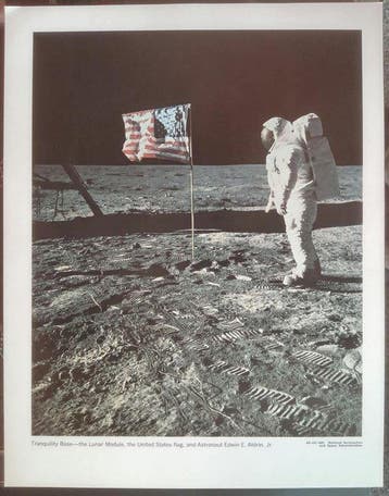 Zeven Apollo 11 vintage fotos U.S. Govt. Printing Office -