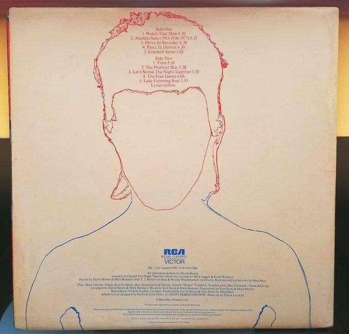 David Bowie - Aladdine Sane 1st UK press. 1973 - LP - 1ste, CD & DVD, Vinyles Singles