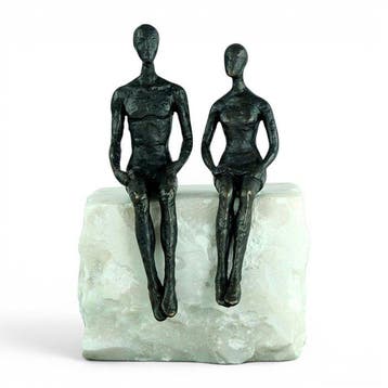 sculptuur, Just the Two of Us - Symbolic Art - 17 cm -