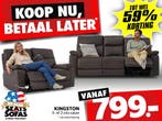 Kingston 3-Zits of 2-Zits Salon vanaf €799.-, Nieuw
