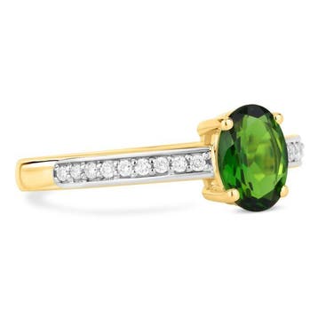 Zonder minimumprijs - Ring - 14 karaat Geel goud - 0.78ct., Nieuw