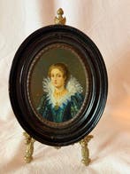 École européenne (XIX) - Ritratto dama con pizzo