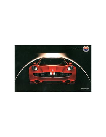 2012 FISKER KARMA BROCHURE ENGELS USA, Ophalen of Verzenden, Nieuw