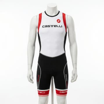 CASTELLI FREE TRI ITU SUIT Trisuit Zwart / Rood / Wit (AAA), Ophalen of Verzenden, Nieuw