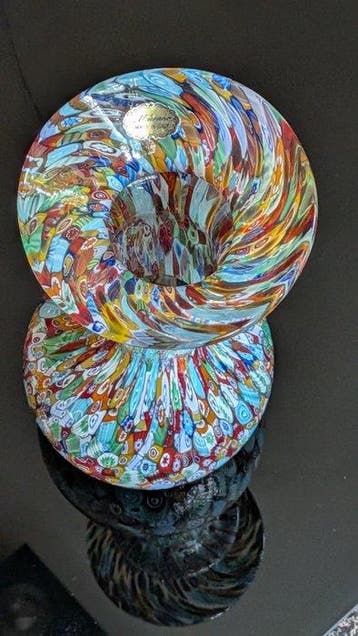 Murano - Millefiori 26 cm - Vase - Verre, Antiek en Kunst