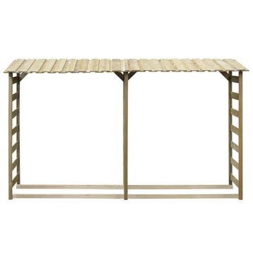 vidaXL Haardhoutopslag 300x44x176 cm geïmpregneerd, Tuin en Terras, Verzenden