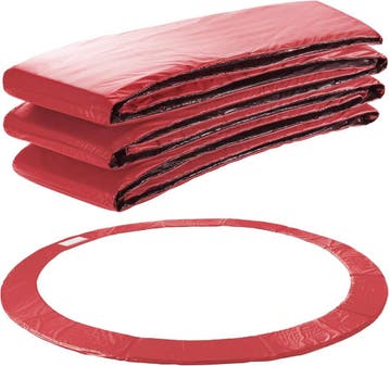 Trampoline rand - Beschermrand - 396 cm - Rood - AREBOS, Verzenden