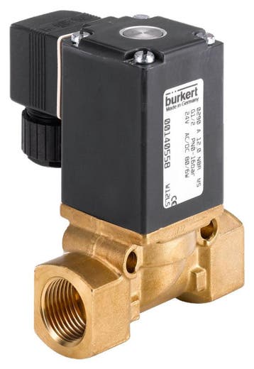 Électrovanne NPT 1 1/4 NC Laiton FKM 0-12bar/174psi, Verzenden
