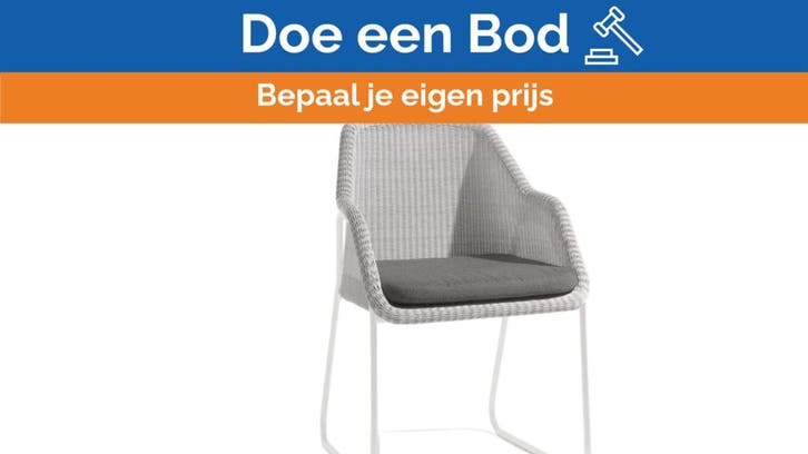 Bieden: Manutti Mood FS-CH29-F8-31 off white dining chair, Handtassen en Accessoires, Sporthorloges, Ophalen of Verzenden