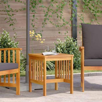vidaXL Bijzettafel Olie Natuurlijk Massief Acacia Hout, Verzenden, Nieuw