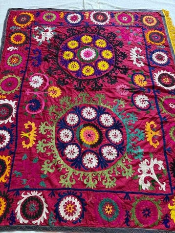 Suzane Kilim - Suzane Tapijt, Bankhoes, Bedhoes,, Nieuw
