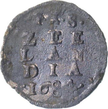 Provinciaal - Zeeland - V.O.C. Wapenstuiver 1684 met klop B7