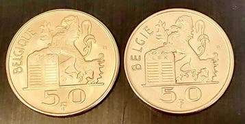 België. Superbe 50 Francs : 1949FR + 1954 FL+ 20 francs 1949