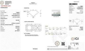Zonder minimumprijs - 1 pcs Diamant (Natuurlijk) - 0.96 ct -, Nieuw