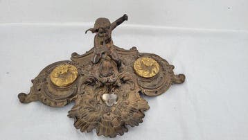 Encrier - Bronze, Métal argenté