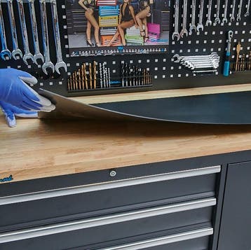 Datona PVC werkbankmat voor werkbank 100 cm - Datona - Inox, Ophalen of Verzenden, Nieuw