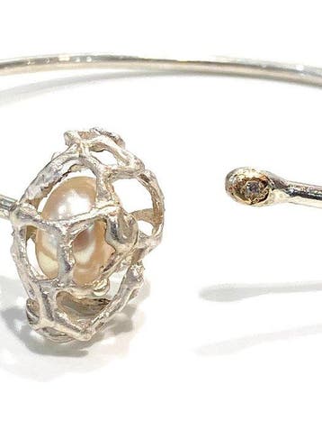 Zonder minimumprijs - Armband - 18 karaat Zilver, Geel goud