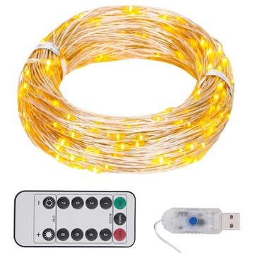 vidaXL Lichtslinger met 300 LEDs 30 m warmwit, Diversen, Kerst, Verzenden, Nieuw