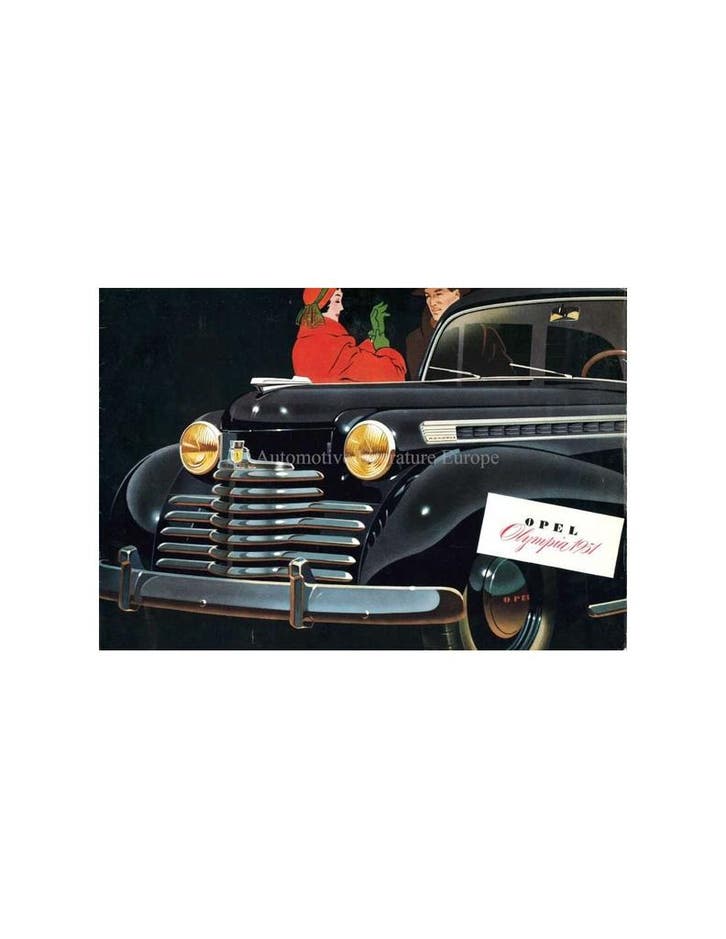 1951 OPEL OLYMPIA BROCHURE DUITS, Livres, Autos | Brochures & Magazines, Enlèvement ou Envoi