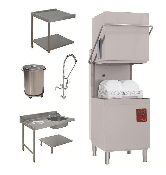 Doorschuifvaatwasser | Met Inlooptafel + Uitlooptafel +, Zakelijke goederen, Horeca | Keukenapparatuur, Nieuw in verpakking, Verzenden