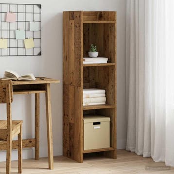 vidaXL Boekenkast Oud hout 30 x 30 x 111 cm Bewerkt hout, Huis en Inrichting, Kasten | Boekenkasten, Verzenden, Nieuw