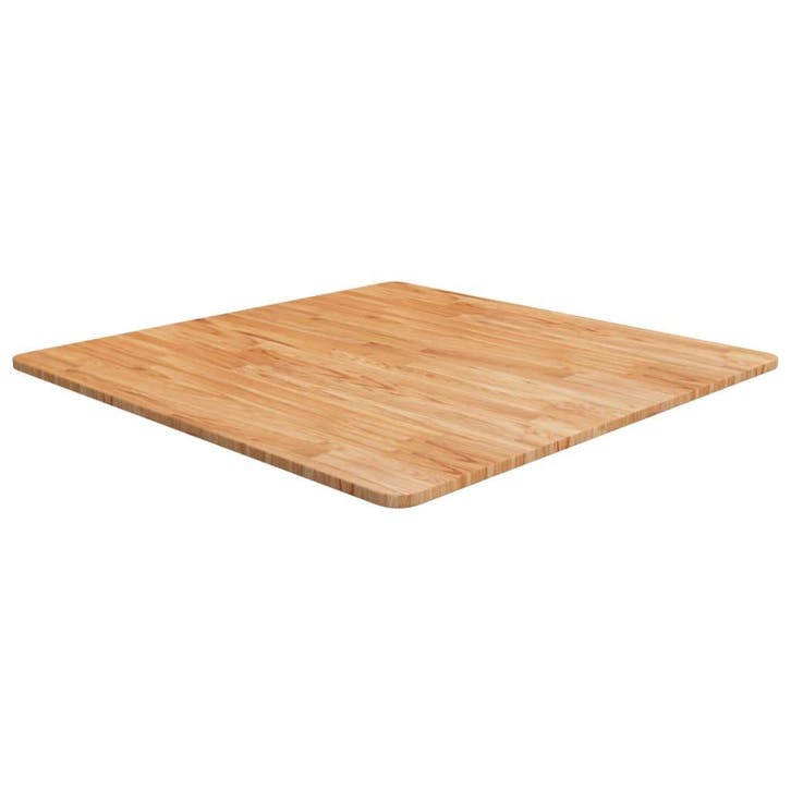 vidaXL Tafelblad vierkant 80x80x1,5cm massief eiken, Maison & Meubles, Pièces pour table, Envoi