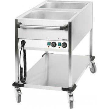 Bain Marie RVS Trolley | 1.4kW | 2x 1/1 GN | Aftapkraan |, Verzenden, Nieuw in verpakking