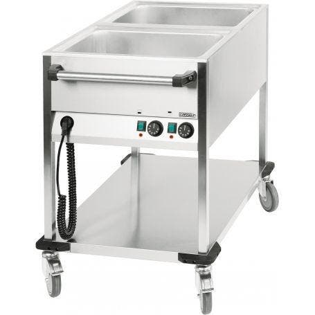 Bain Marie RVS Trolley | 1.4kW | 2x 1/1 GN | Aftapkraan |, Zakelijke goederen, Horeca | Keukenapparatuur, Nieuw in verpakking
