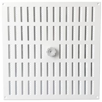 Aluminium afsluitbaar schuifrooster opbouw 400 x 400mm - WIT, Doe-het-zelf en Bouw, Verzenden, Nieuw