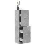 vidaXL Apothekerskast 40x41x144,5 cm bewerkt hout betongrijs, Huis en Inrichting, Kasten | Overige, Verzenden, Nieuw