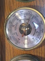 Aneroid barometer - Bois, Laiton - Hygromètre-thermomètre, Antiquités & Art