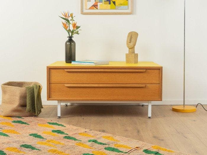 WK Möbel - Commode - Eik - Ladekast uit de jaren zestig, Antiquités & Art, Antiquités | Meubles | Chaises & Canapés