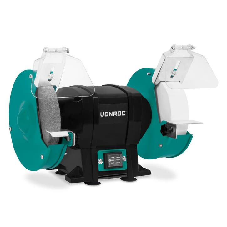 VONROC Tafelslijpmachine 250W – Ø150mm, Bricolage & Construction, Outillage | Meuleuses, Envoi