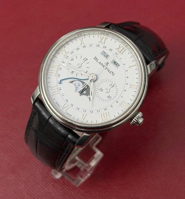Blancpain - Villeret Chronograph Monopulse - 6685-1127-55B -, Handtassen en Accessoires, Horloges | Heren