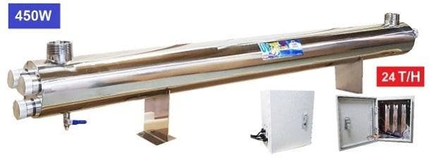 Uv-c filter RVS 450w lamp 2 24000l/u, Jardin & Terrasse, Pompes à eau, Enlèvement ou Envoi